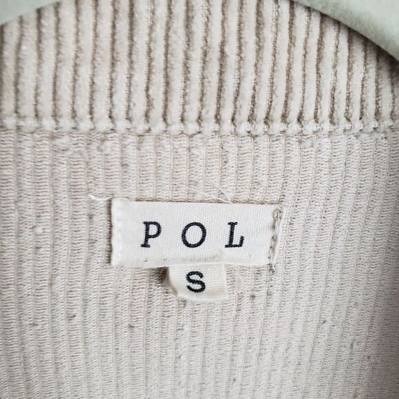 POL Corduroy Cream and Brown Oversized Jacket - Picture 4 of 8